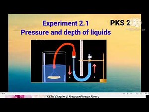 2.1 Pressure and depth of liquids #physicsform5KSSM