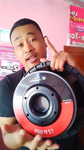 Speaker Subwoofer Black Spider 12P500 1000w 8 ohm