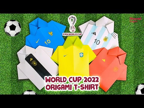 FIFA World Cup 🏆 2022 | how to make a T-shirt jersey | origami | paper craft