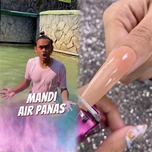 Mandi di Kolam Air Panas 🥵