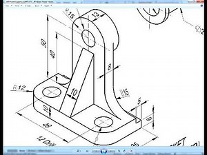 SOLIDWORKS BASIC - PART DESIGN & ASSEMBLY DRAWING OF BELT ROLLER SUPPORT - BRACKET (2 of 7)