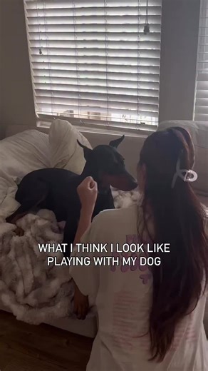 Tbh I think Bowser likes it 😂😂 #doberman #dobermanpinscher #dogsofinstagram #doglover #explore