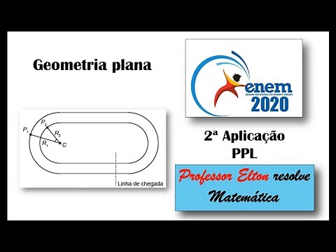 ENEM 2020 - PPL - Geometria plana - Dois atletas partem de pontos, respectivamente