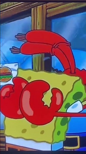 SpongeBob Mr krabs crying 😭