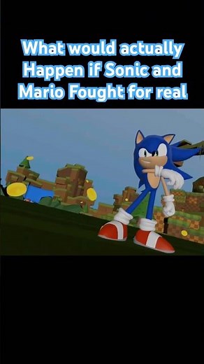 Sonic Vs Mario But Fought for Real #sonic #mario #ytshorts