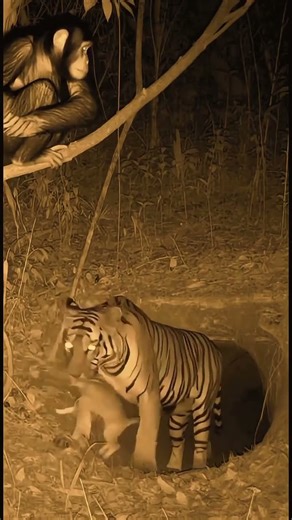 See how a monkey helped a rabbit 🐇🥰💚