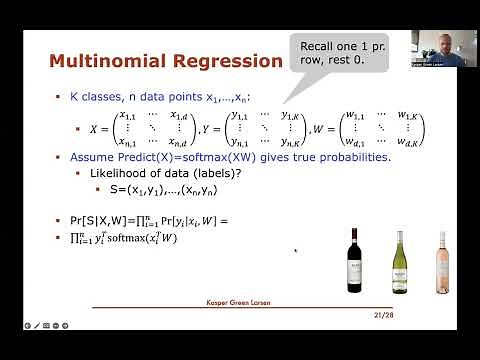 Machine Learning 12: Multinomial Logistic Regression and Softmax