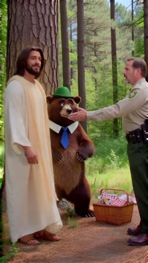 Jesus Saves Yogi Bear From Park Ranger 🙏 #Jesus #Faith #Motivation #Blessed