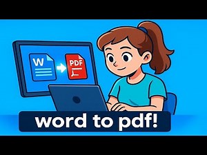 How to convert word to pdf in laptop | Microsoft Word Tutorial