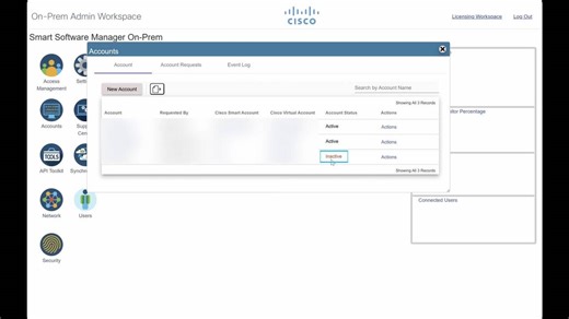 How can I delete an On-Prem Account, in Cisco License Central (CLC)? - Cisco Video Portal