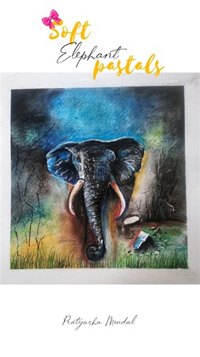 step by step realistic elements soft pastals drawing #viral #realistic #youtubeshorts