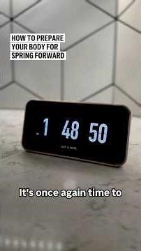 How to prepare your body for spring forward