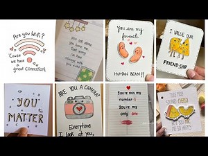cute love notes ideas with quotes || easy mini love notes| cute notes making ideas#lovenotes