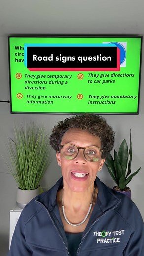 Understanding Circular Traffic Signs with Blue Background