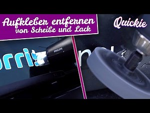 Aufkleber / Folie vom Auto entfernen | So kannst du deine Schriftzüge schonend abmachen | Quickie