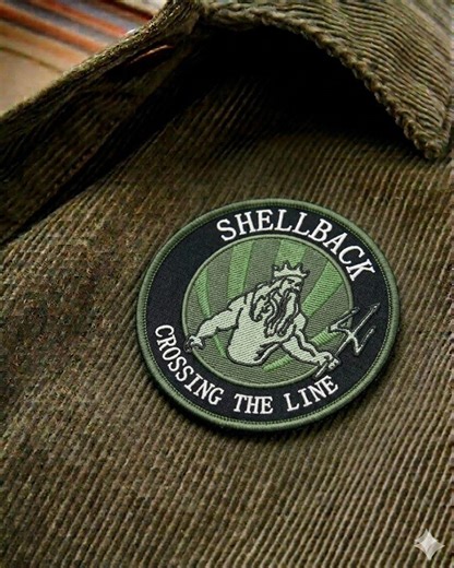 Shellback Crossing the Line Patch, King Neptune Morale Gear, US Navy Sailor Tradition Hook Accessory - Etsy