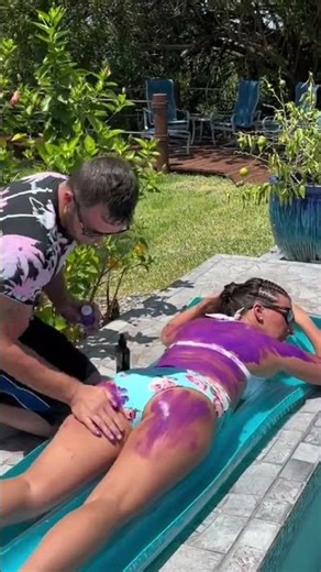 Pay back be like that! 🤣 💜😈 FOLLOW US ON FACEB🍒K Brandy Billy! #sunscreenprank #omgbilly #couple