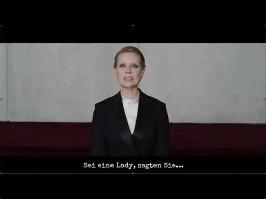 Be a Lady they said - Cynthia Nixon (german subtitle/ deutsch) | Milena Slavnic
