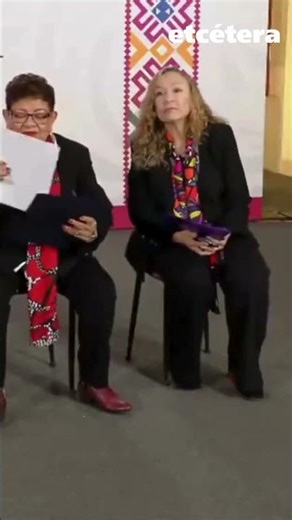 "Don't ask Ernestina Godoy anything," Sheinbaum orders the press