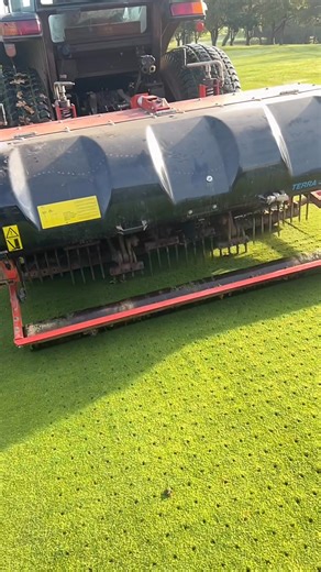 Autumn greens maintenance in full swing.. | China Fleet Course Conditions