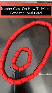 4.6K views · 242 reactions | How To Make Fondant Coral Beads, Master Class. #howtomakefondantbeads #fondantbeads #baker #badestbaker #traditionalwedding | 12StarConfectionery | Facebook