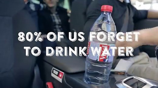 vittel refresh water bottle cap reminds you to stay hydrated