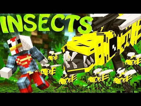 Minecraft | INSECT MOBS MOD Showcase! (EREBUS DIMENSION, BUGS LIFE, GIANT BUGS)
