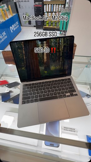 1.9K views · 14 reactions | MacBook Air M2 Ship / 256GBSSD / Charge 65 Time / 580 JD ‼️ / #jordan #amman #trending #explore #iphoneonly #malikmobile #iphone #macbook #macbookair #m2ship | Malik Mobile - مالك موبايل | Facebook