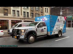 COMPILATION OF NEW YORK CITY EMS AMBULANCES RESPONDING IN THE 5 BOROUGHS OF NEW YORK CITY. 80