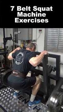 7 exercises you can do on a belt squat machine