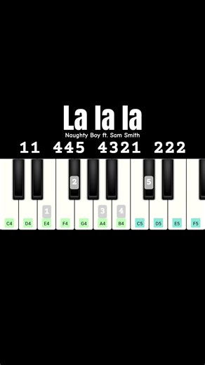 Naughty Boy - La la la ft. Sam Smith | Easy Piano Tutorial #naughtyboy #samsmith #lalala #piano