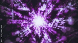 Abstract neon forms blending in a seamless loop, perfect for VJ sets, EDM concerts, and nightclub experiences. High-definition visuals for immersive settings.