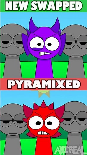 Incredibox Sprunki Pyramixed NEW SWAPPED VS Sprunki Pyramixed OG *HAPPY VERSION*