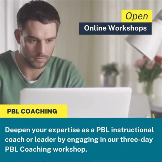 PBLWorks on Instagram: "𝐒𝐚𝐯𝐞 𝐲𝐨𝐮𝐫 𝐬𝐩𝐨𝐭 𝐢𝐧 𝐨𝐮𝐫 𝐏𝐁𝐋 𝐂𝐨𝐚𝐜𝐡𝐢𝐧𝐠 𝐖𝐨𝐫𝐤𝐬𝐡𝐨𝐩 𝐥𝐚𝐭𝐞𝐫 𝐭𝐡𝐢𝐬 𝐦𝐨𝐧𝐭𝐡. Are you an instructional coach or leader who supports teachers implementing Project Based Learning? In this three-day PBL Coaching Workshop, you’ll build the knowledge and skills needed to effectively support teachers through high-quality project implementation. Join us in this Open Online Workshop. 🗓️ February 24–26 | 9:00 AM–4:00 PM (CT) 🔗 https://www.pblwor