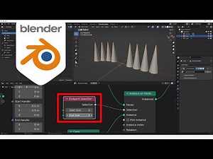 Endpoint Selection -- Geometry Nodes -- Learning Blender