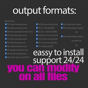 Software to Open Embroidery Pes Files Editor Software for Dst Exp Jef Vp3 - Etsy UK