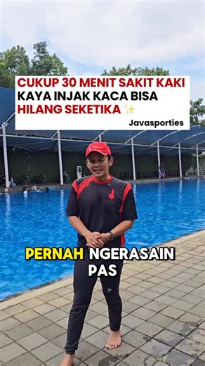 Sakit kaki kayak injak kaca? Bisa hilang seketika Share ke teman & keluarga anda…… Khusus dibulan februari ini, ambil paket fase 1 dan dapatkan potongan hingga 2,2jt benefit bisa di pakai setelah ramadhan bisa dipakai berdua. Jangan tunda kesehatan anda sebelum lebaran datang. Komen “MAU” atau klik link di bio untuk daftar. #sakitkaki #nyerikaki #terapiair | Java Sporties Aquatic Therapy