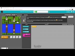L20-3 |Code.org | Express-2021 | Lesson 20: Functions in Minecraft | level 3