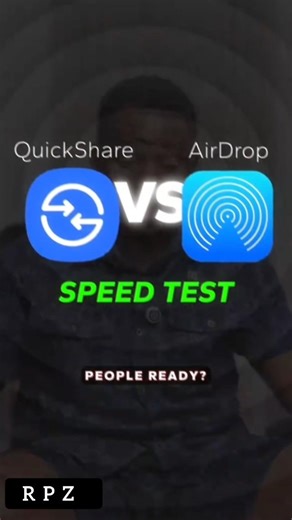 Quick share VS Airdrop large file share speed test which is truly faster