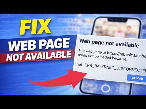 How to Fix Web Page Not Available Error on Any Device