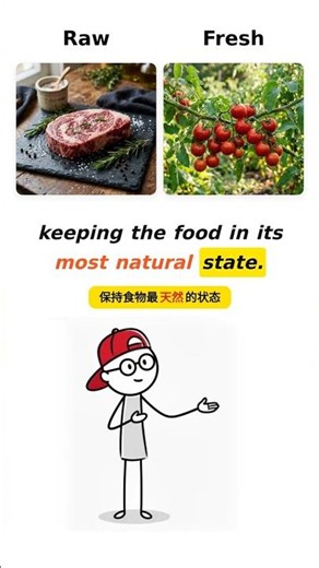 raw vs fresh #ielts #ieltsvocabulary #english #englishvocabulary #englishlearning