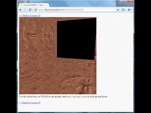 WebGL Lesson 10 - loading a world, and the most basic kind of camera