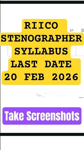 RIICO #stenographer #syllabus #2026 #job #facts #vacancy #update#news #fast#applynow #grab#rajasthan