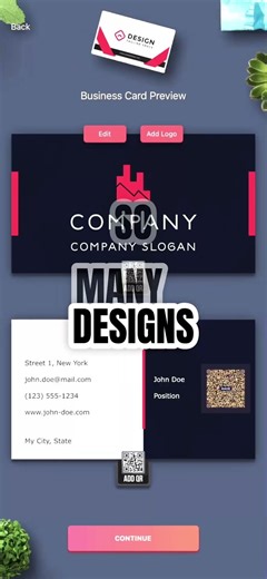 This app is insane for cards - AI Business Card Maker