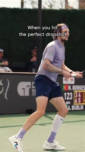 When the drop shot hits just right and the Jon Hamm energy kicks in. 😎🎾. #ArizonaTennisClassic #ATPChallenger #TennisInTheValley #Phoenix #TurnTheLightsOff | Arizona Tennis Classic