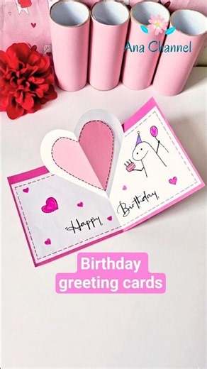 How to make a birthday greeting card / Thiệp chúc mừng sinh nhật, thiệp 3d