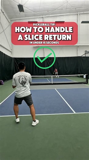 Pickleball Tip: How to Handle A Slice Return!