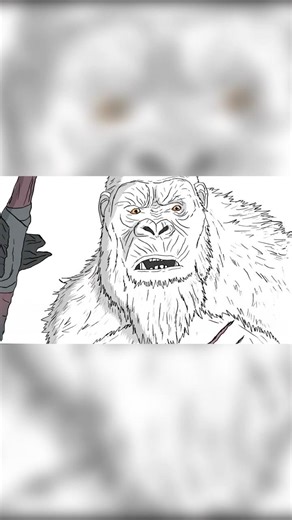 Kong Timelapse drawing #drawing #art