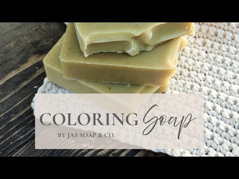 COLORING HANDMADE SOAPS WITH NATURAL COLORANTS