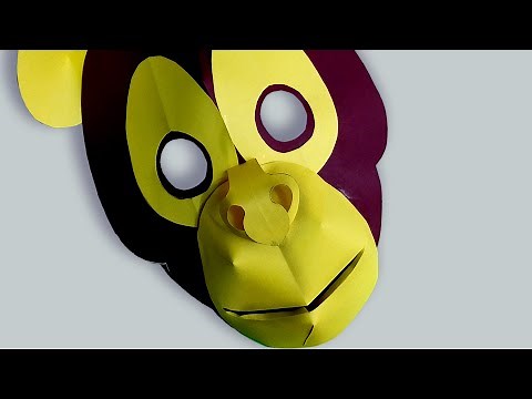 Simple Steps to Make MONKEY MASK | School Play | Drama | Skit | DIY